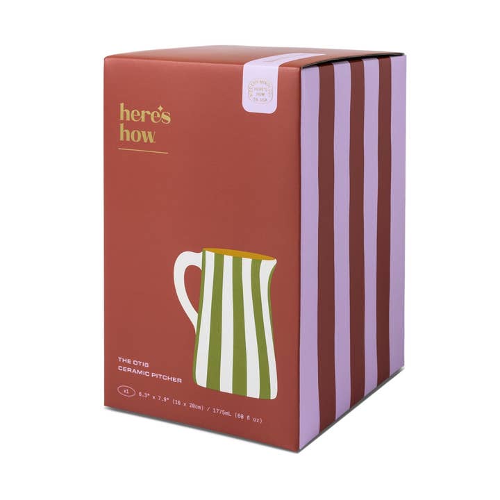 The Otis Ceramic Pitcher for wholesale by Designworks Collective