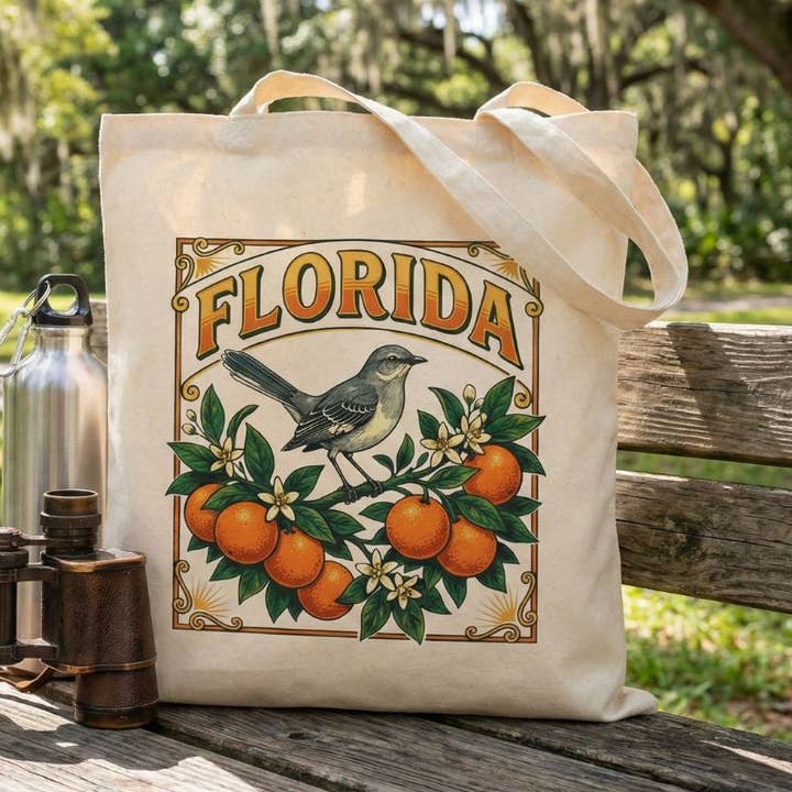 Florida Spotvogel Canvas Tas voor wholesale door Wandering Owl Adventure Co.