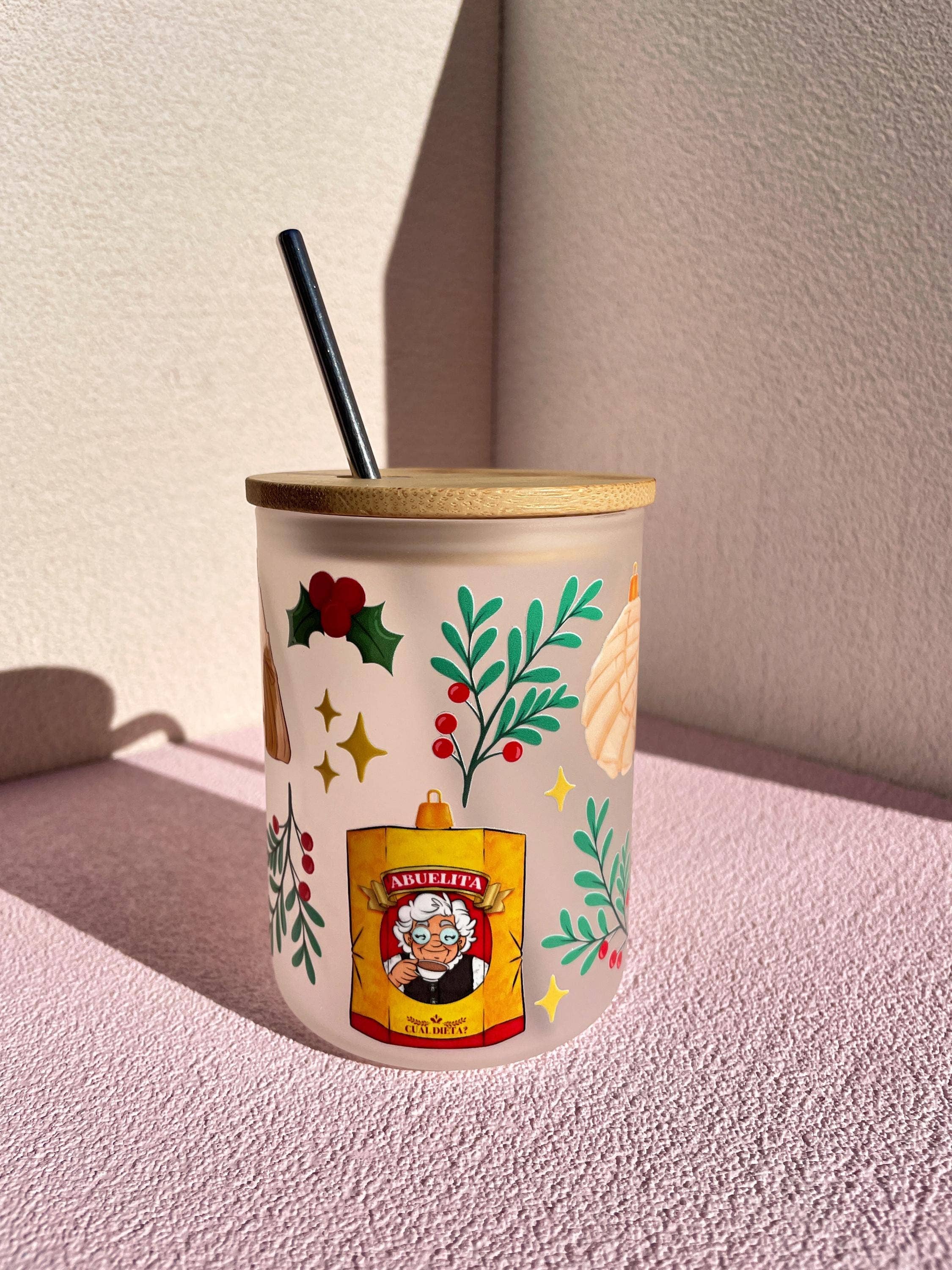 Las Changuis Tianguis - Wholesale Insulated Mug/Tumbler - Abuelita Chocolate 17 oz Travel Mug with Bamboo Lid & Straw0