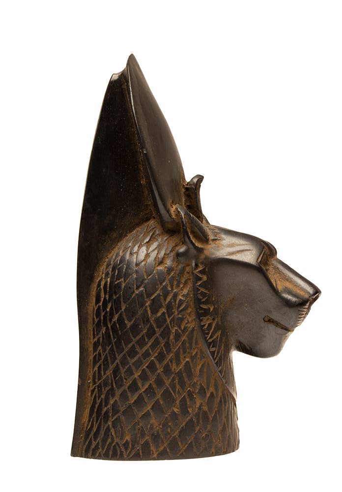 Discoveries, Inc. - Wholesale Decoratief beeldje - Sekhmet Buste Zwart - 4,5" - Egyptische Godin5