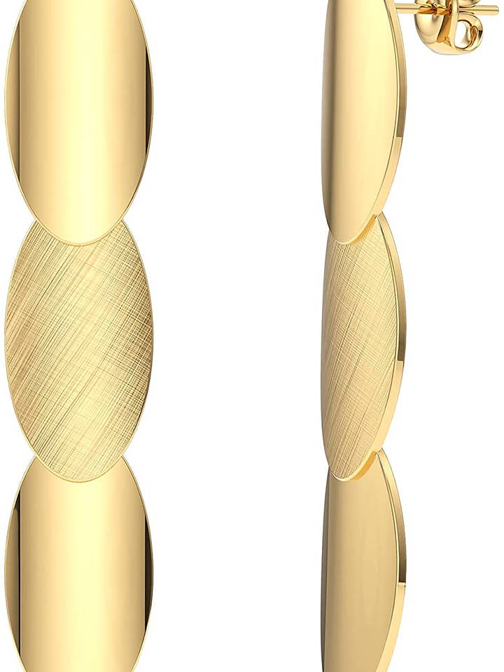 Aretes colgantes triples círculos para venta al por mayor de Kaiya Jewelry