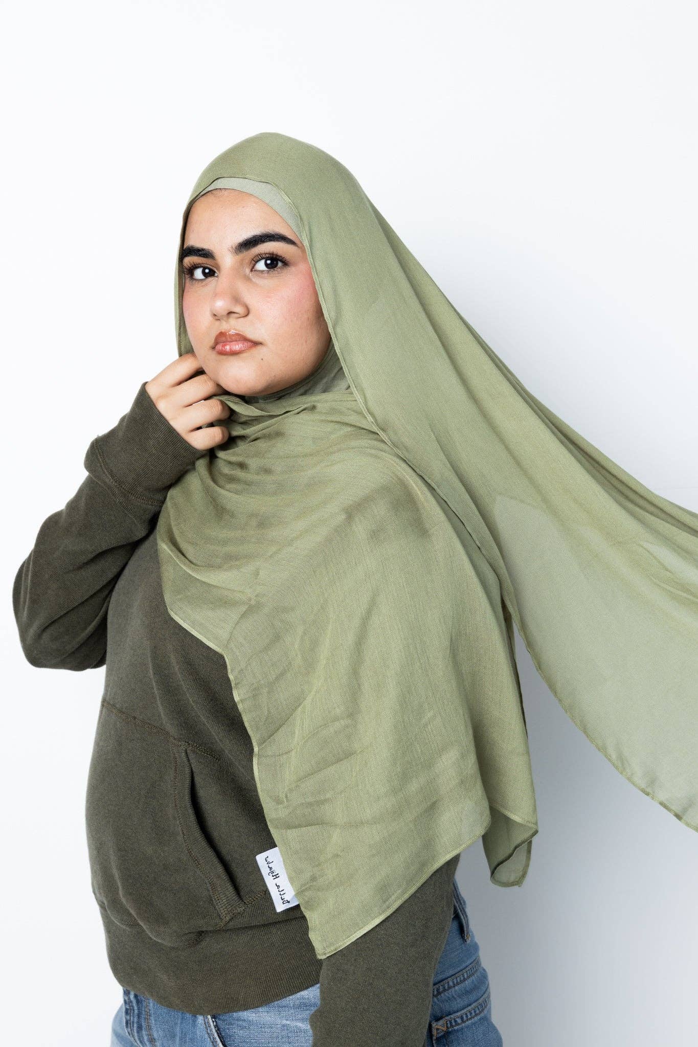 Bella Hijabs - Wholesale Hijab - Women's - Modal Hijab - Zaytoon Olive Green1