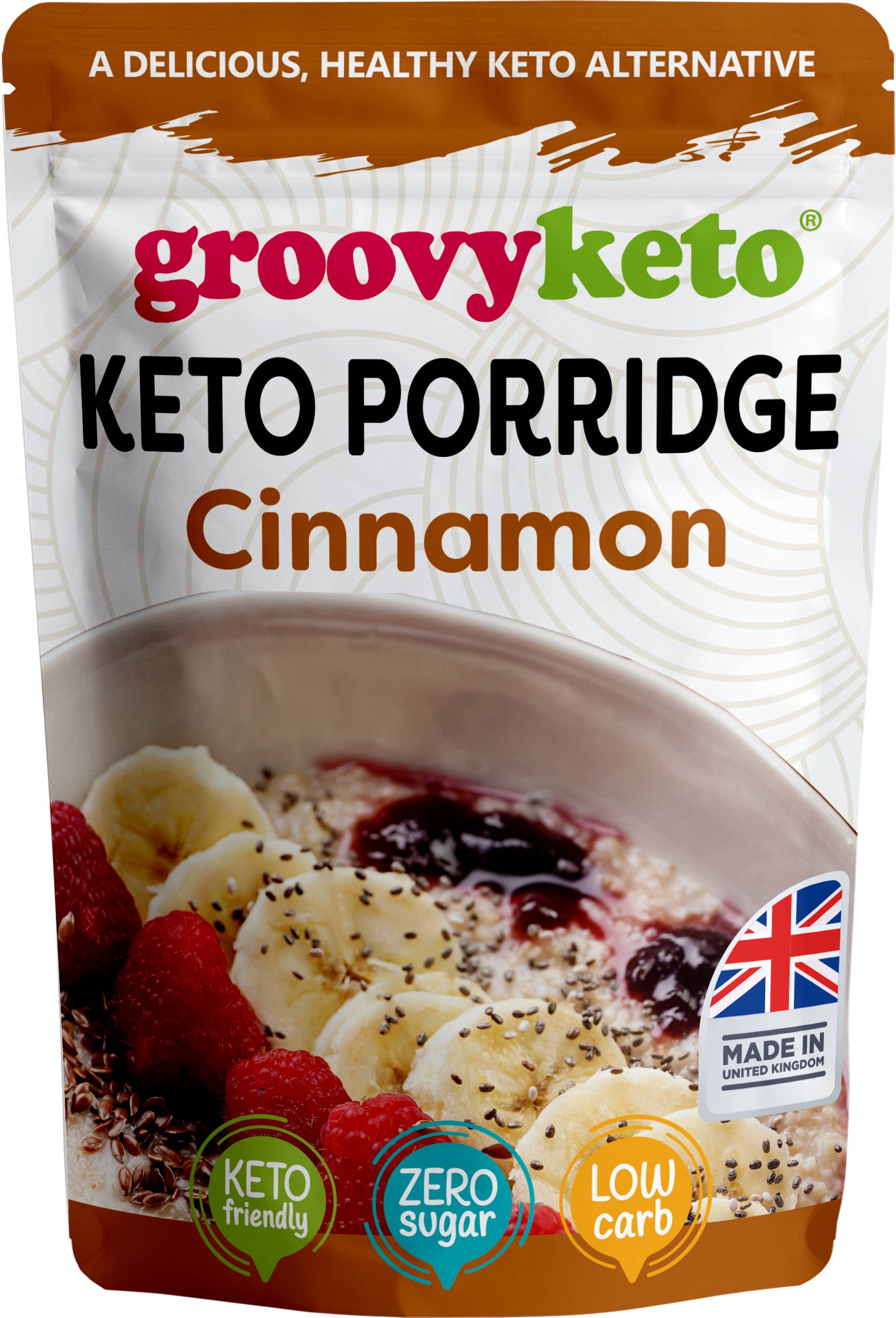 Groovy Keto – wholesale Breakfast cereal – Groovy Keto Cinnamon Porridge