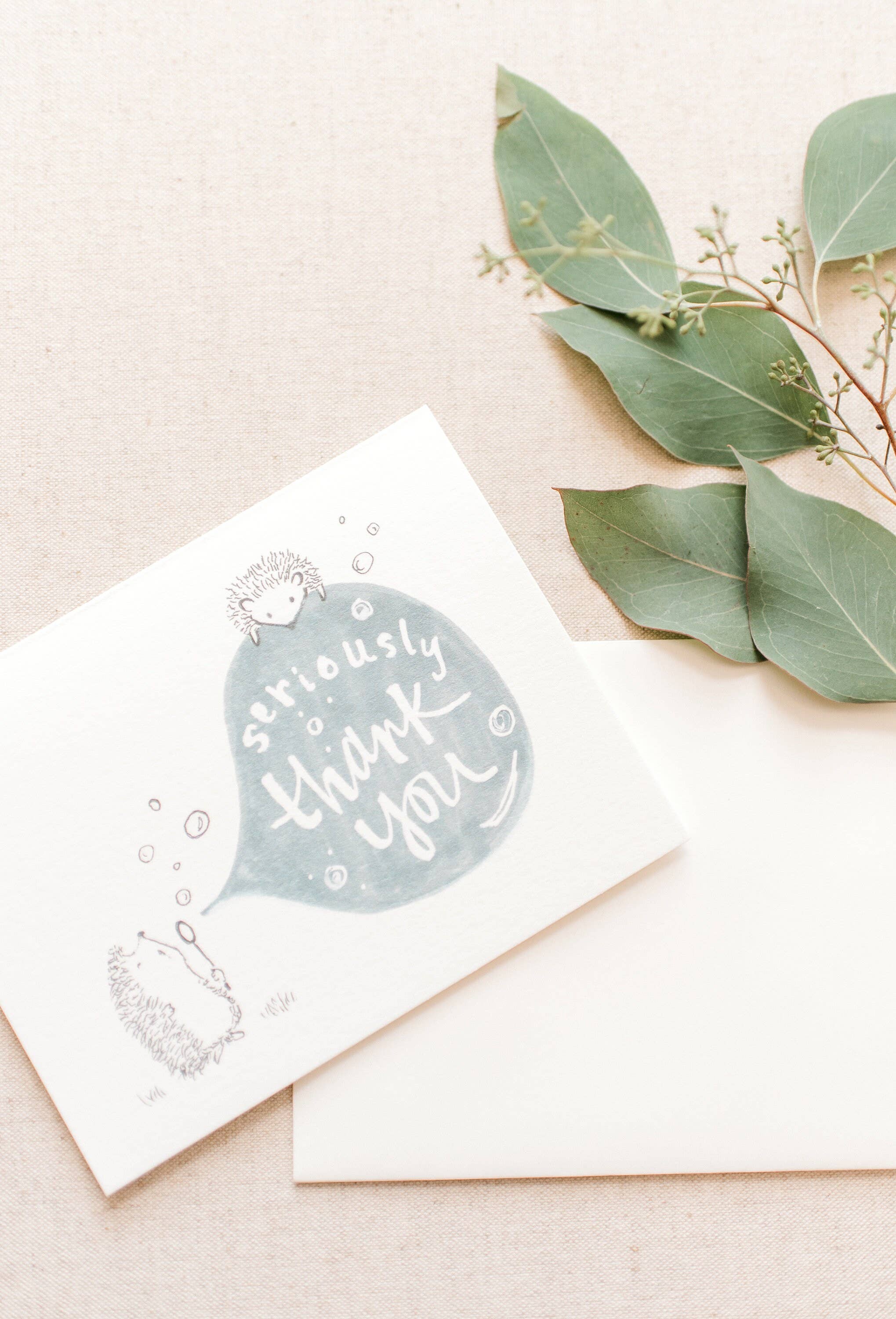 Sweet Julie Marie - Vendita all'ingrosso Biglietti di ringraziamento - Biglietto di ringraziamento Hedgehog Hedgehog Biglietti di ringraziamento2