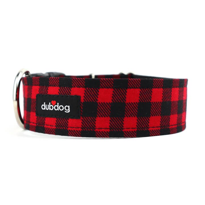 Cozy Check Dog Collar for wholesale by Dubdog Designs