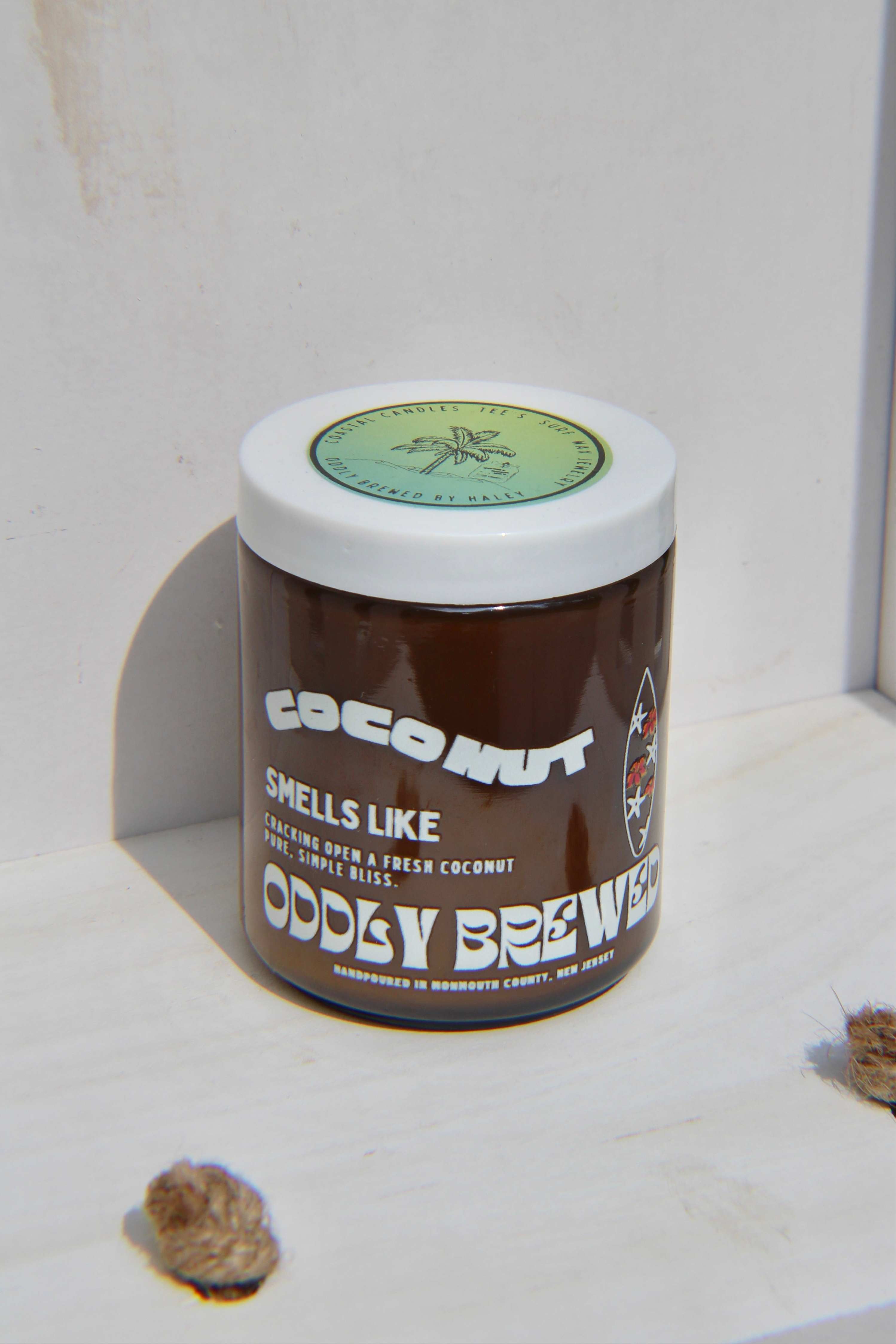 Oddly Brewed - Wholesale Jar/Filled Candle - Coconut 🥥 Soy Candle2