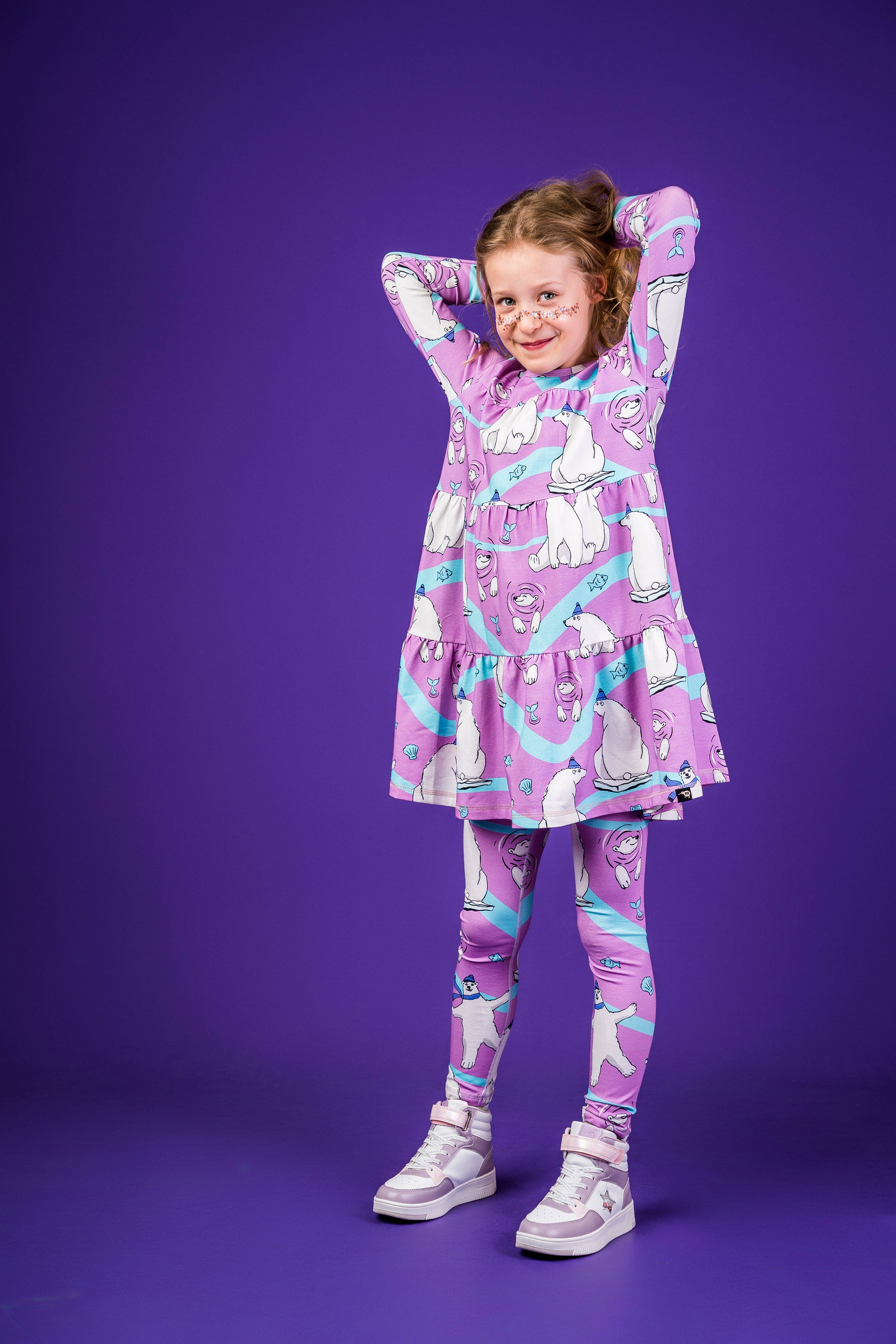 Mullido – wholesale Klänning – Barn – ISBJÖRN - A-LINJEKLÄNNING - AW245