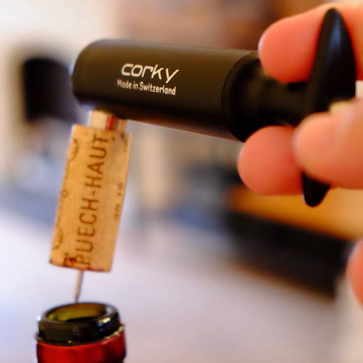 Corky made in Switzerland – Engroshandel Flaske-/vinåbner – Corky Premium proptrækker - lufttryk
