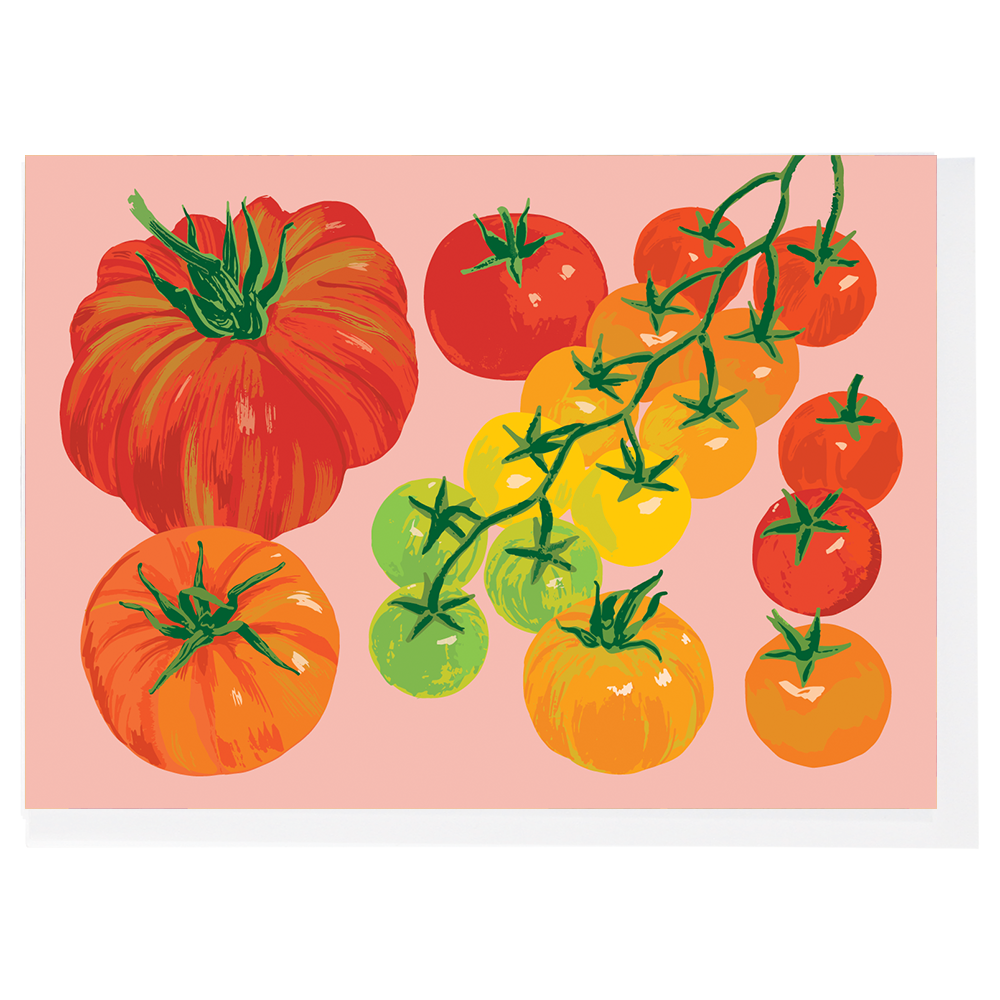 Smudge Ink - Wholesale Everyday Greeting Card - Heirloom Tomatoes Note Card0