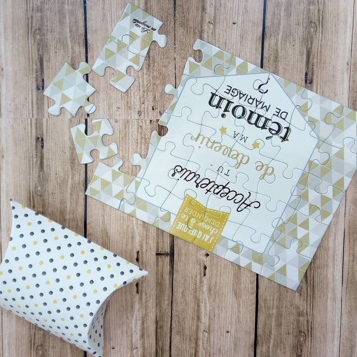 La vie en magenta - Wholesale Puzzle - Adult - Puzzle asks wedding witness - wedding announcement3