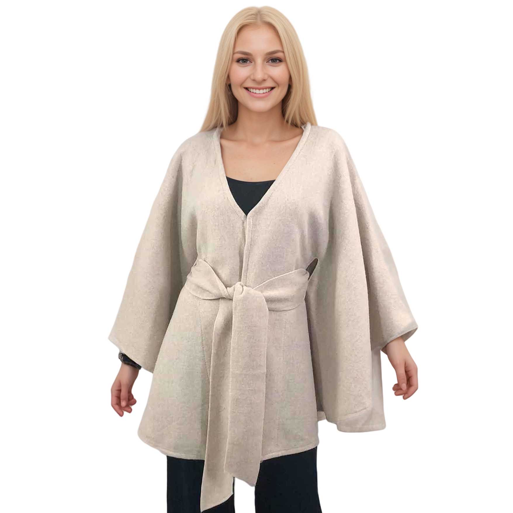 The Magic Scarf Company – Engroshandel Kappe - Dame – LC15 - Kåber med luksuriøs uldfornemmelse og bælte4