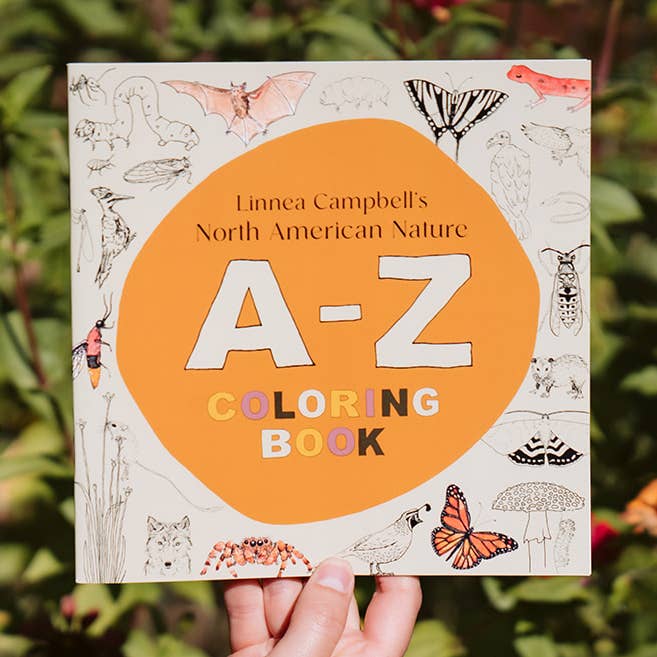 North American Nature A-Z Coloring Book for wholesale by Linnea Campbell Studio