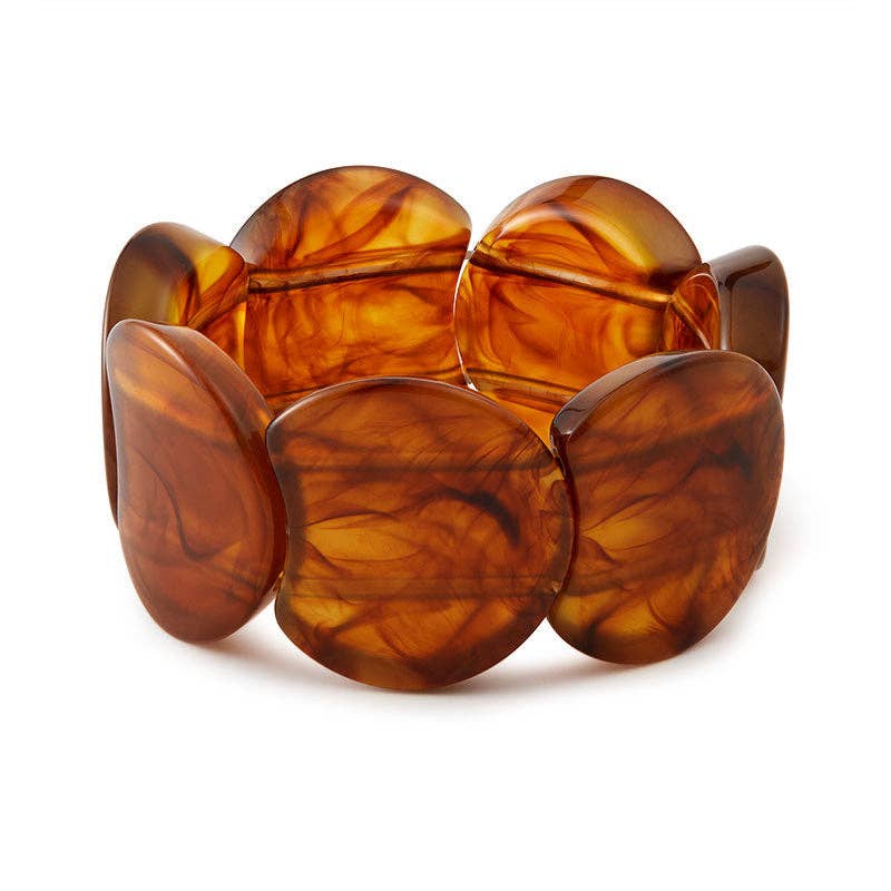 Dipped Shop - Wholesale Bangle Bracelet - Trendy Irregular Texture Acrylic Bangle Bracelet DP25E7674