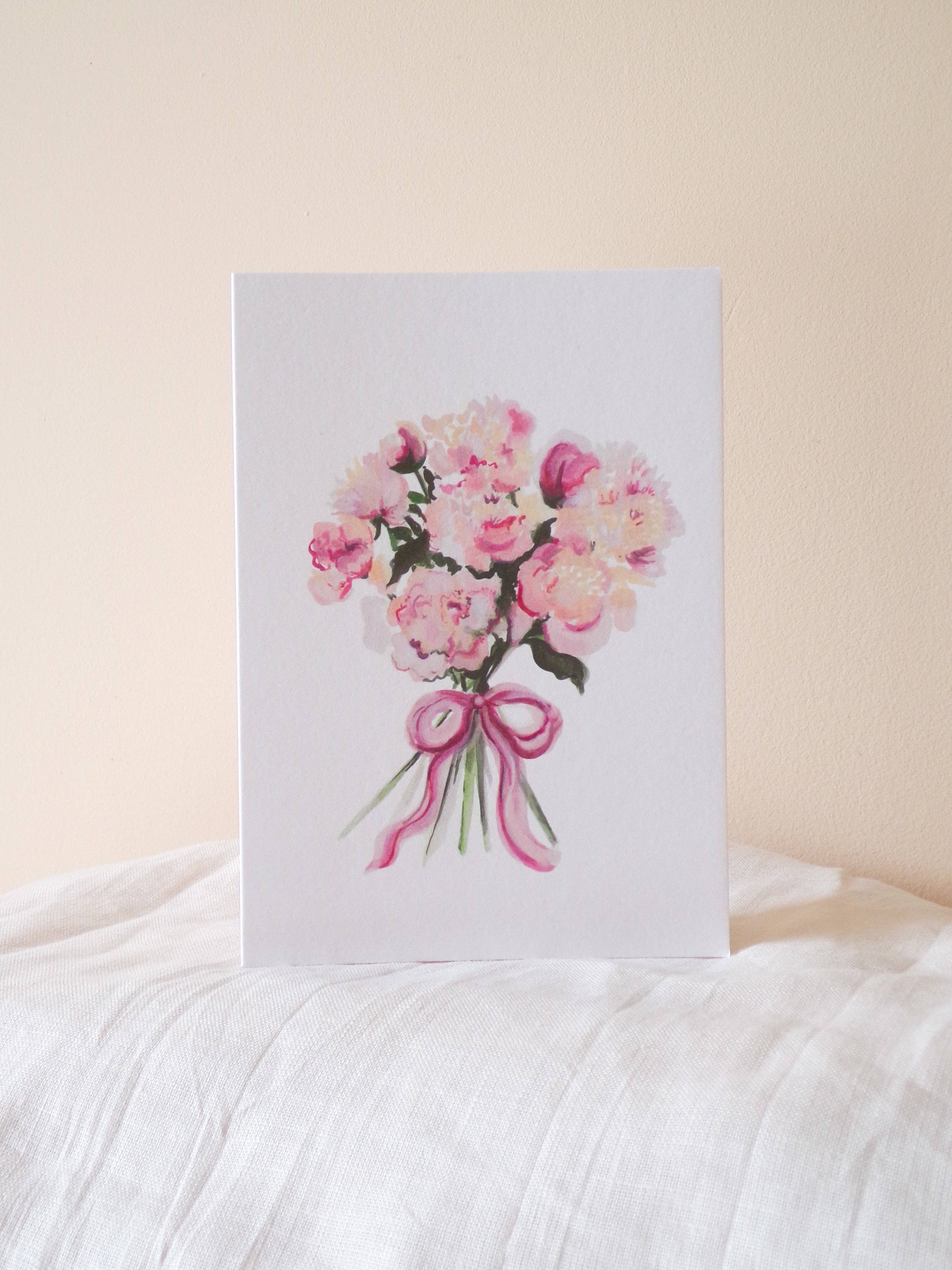 La la lu – wholesale Everyday greeting card – Peony Greeting Card2