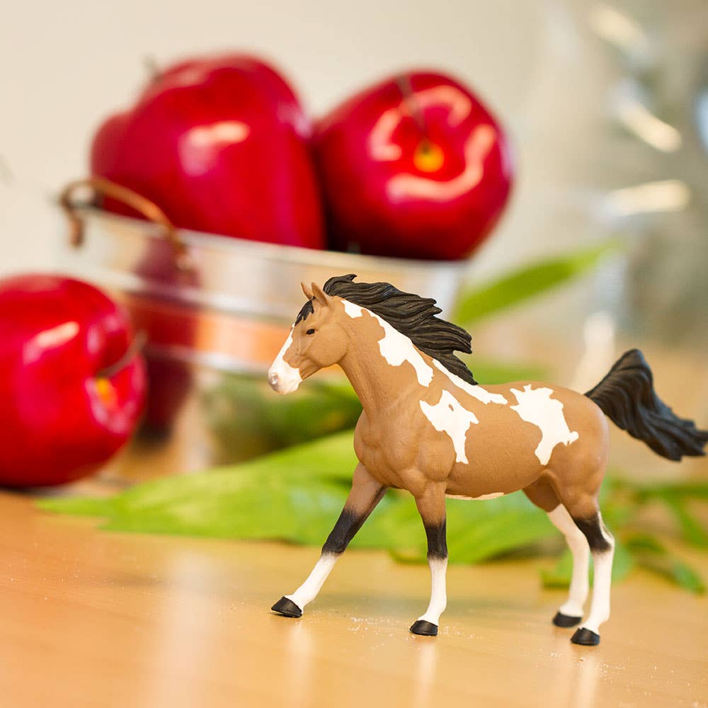 Safari Ltd. - Wholesale Figurine Toy - Kids - Pinto Mustang Stallion Figurine Toy4
