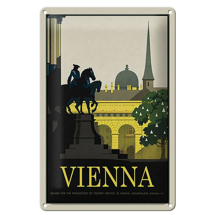 Tin Sign Travel 20x30 cm Vienna Austria Messeplatz and other Purchase Wholesale eisenpfannen. Free Returns & Net 60 Terms on Faire trending on Faire.