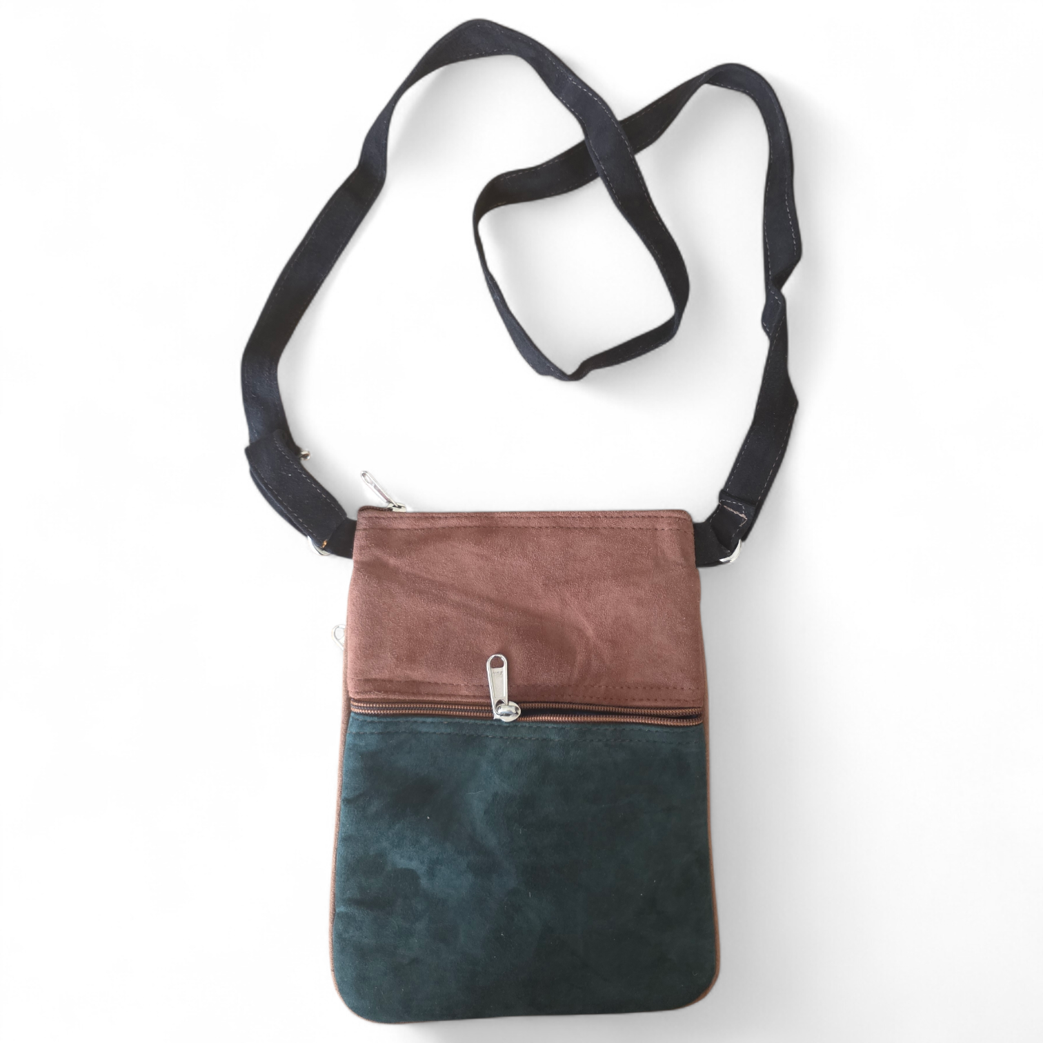 Happy Lona - Wholesale Crossbody Bag - Women's - Artisan Suede 5 Zip Crossbody Bag4