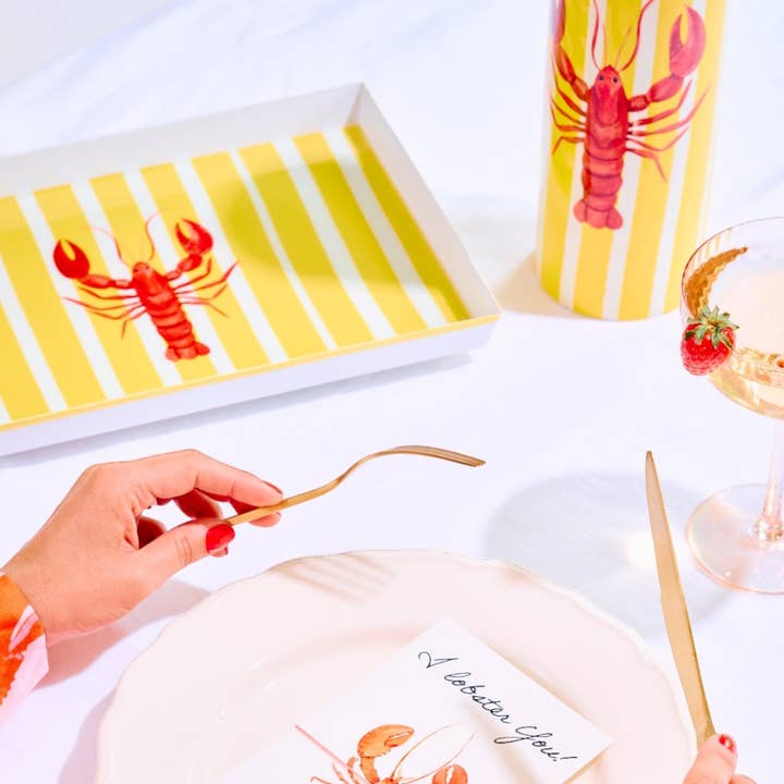 by Vivi. - Wholesale Vase - Vase Yellow Lobster 2