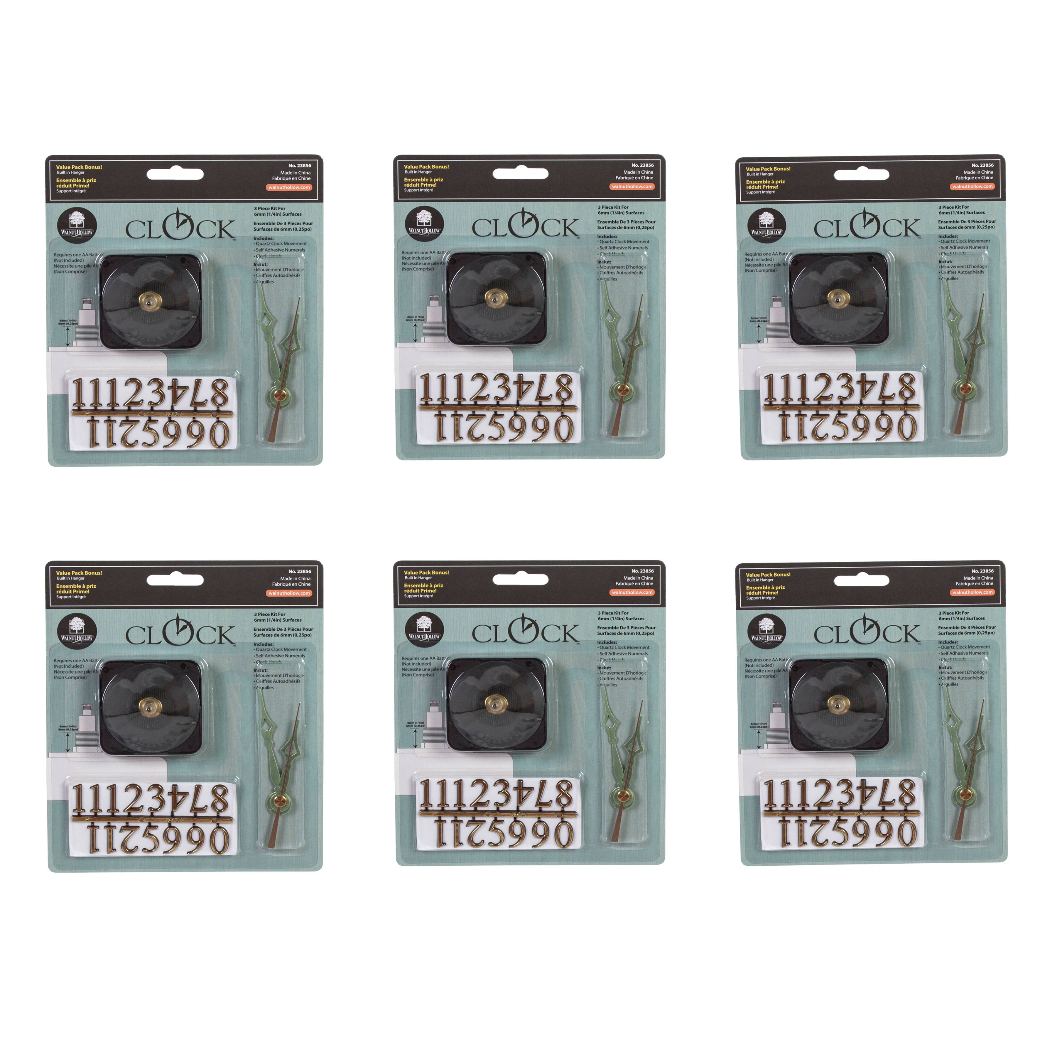 Foggy Bottom Woodworks LLC - Wholesale DIY Craft Kit - Clock Kit, 1/4" 3-PART  for Repairs Or Build your Own2