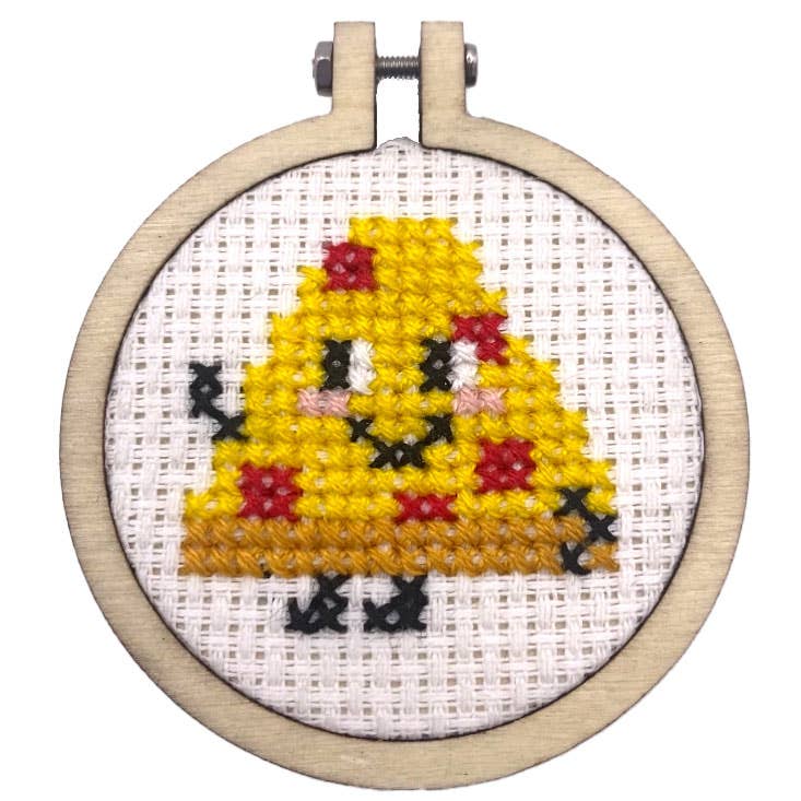 The Crafty Kit Company - Wholesale Embroidery/Cross Stitch Supplies - 'Take A Pizza My Heart' Mini Matchbox Cross Stitch Kit1