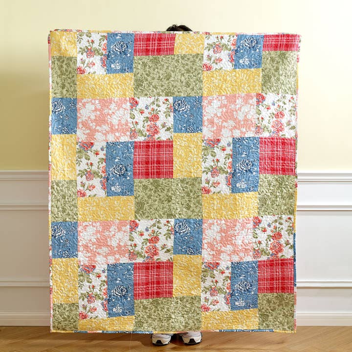 Peking Handicraft - Wholesale Throw Blanket - Farmhouse Floral Throw