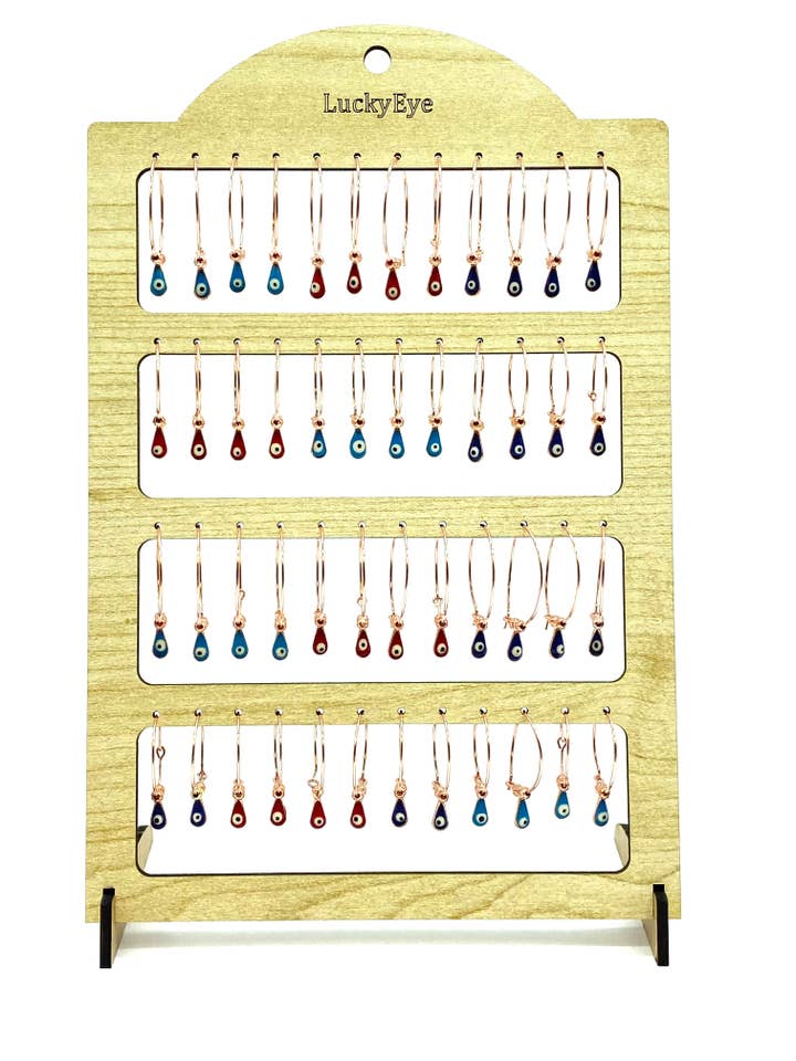 Espositore per orecchini LuckyEye #DS -ER3 per la vendita all'ingrosso da parte di Lucky Eye