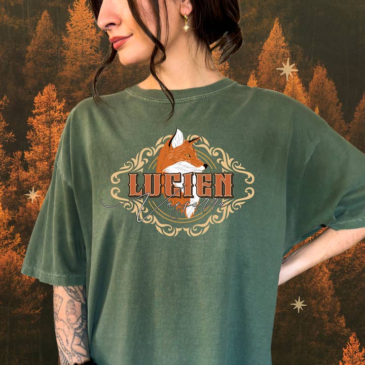CrescentCatCo - Wholesale Screen Printed T-Shirt - Women's - Offically Licensed Lucien Vencerra T-Shirt | ACOTAR Merch3