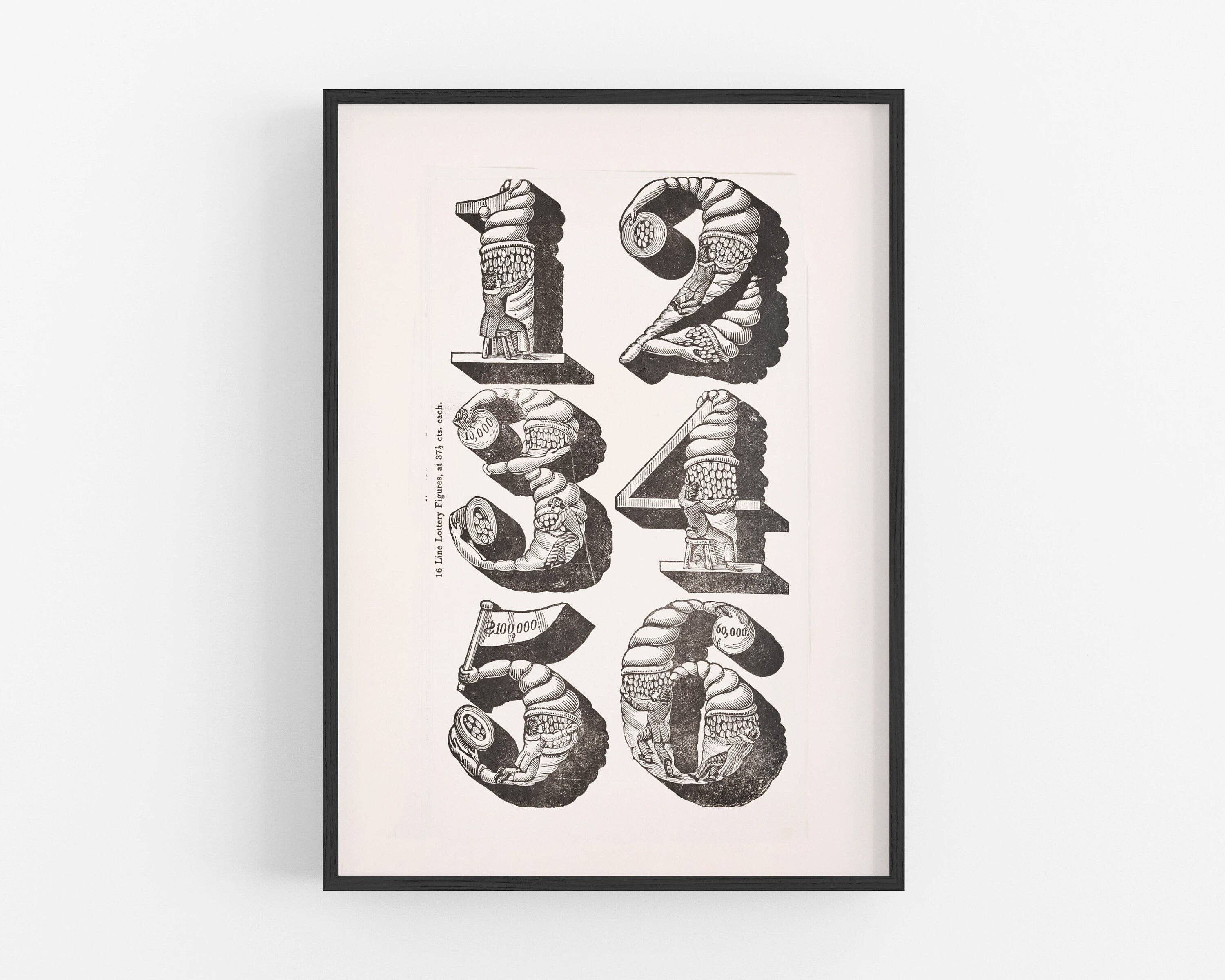 Rock Paper Scissors Wall Art – Großhandel Kunstdruck – Vintage-Typografie-Kunst | Exemplare des Typs | Antike Zahlen Wandkunst | viktorianische gotische antike Schriftzug | Modernes Vintage-Dekor2