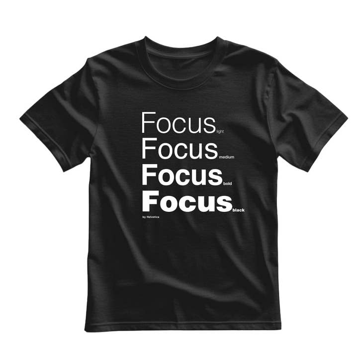 Focus Words Helvetica Unisex T-shirt for wholesale by Motiva Gifts