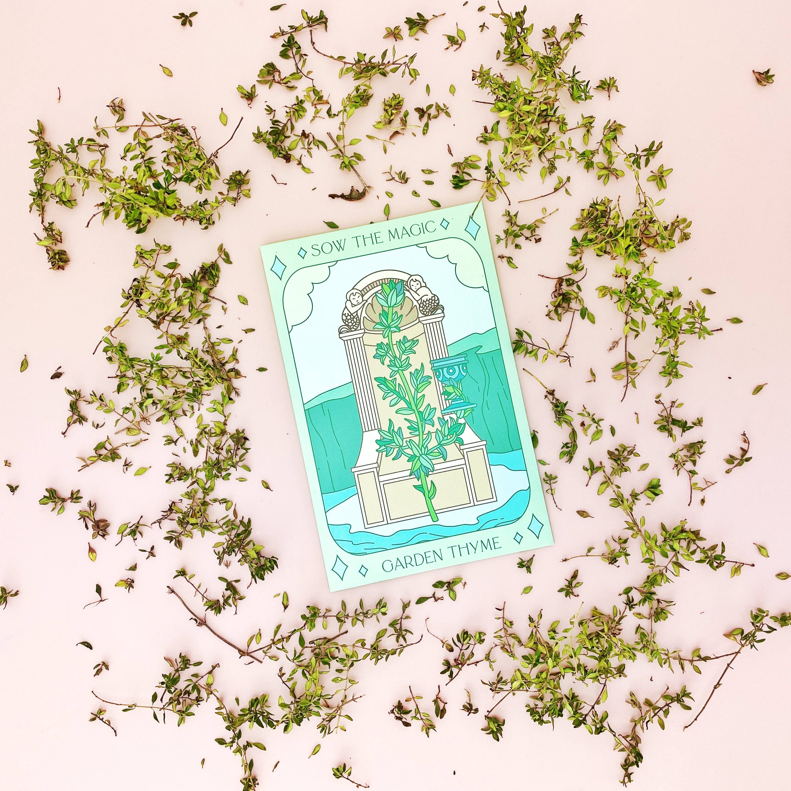 Sow the Magic - Wholesale Tarot Cards - Garden Thyme Tarot Seed Packet2