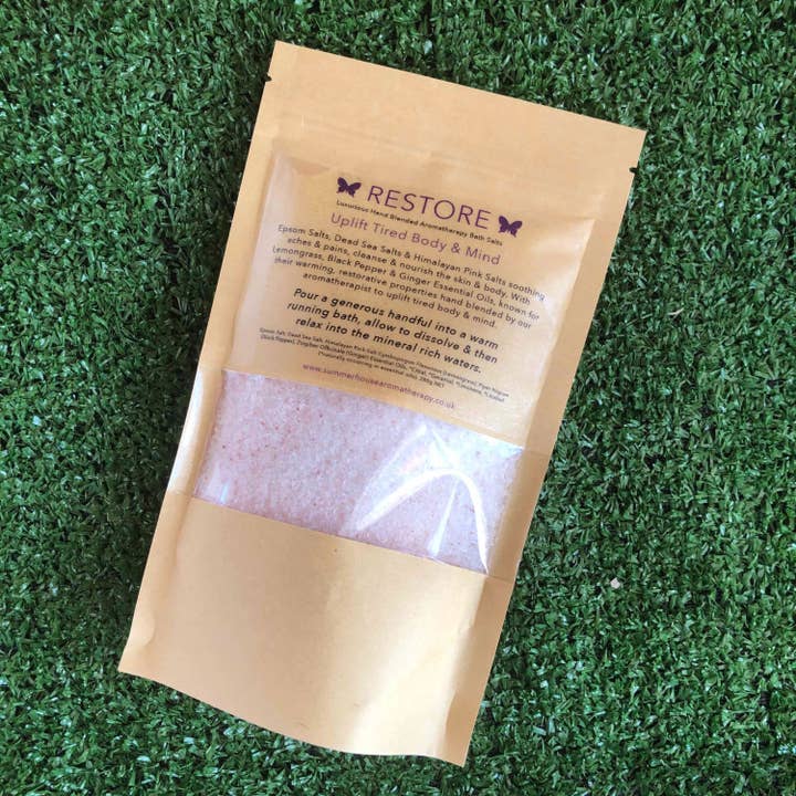 Restore Aromatherapy Bath Salts for wholesale by Cuff & Fluff