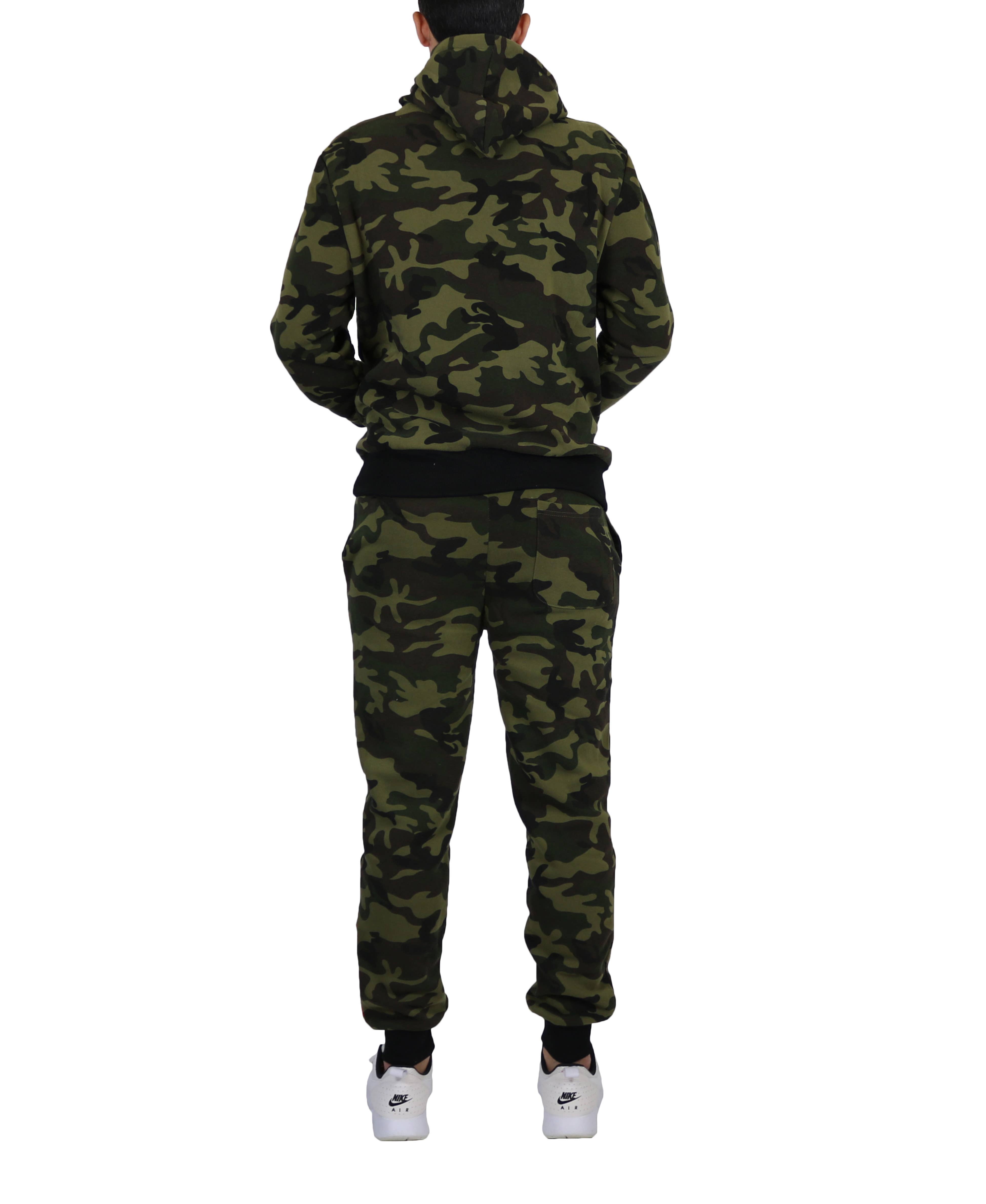 Galaxy By Harvic - Wholesale Lounge Set - Men's - Men's Fleece Hoodie & Jogger Set - SAVAGE CAMO8
