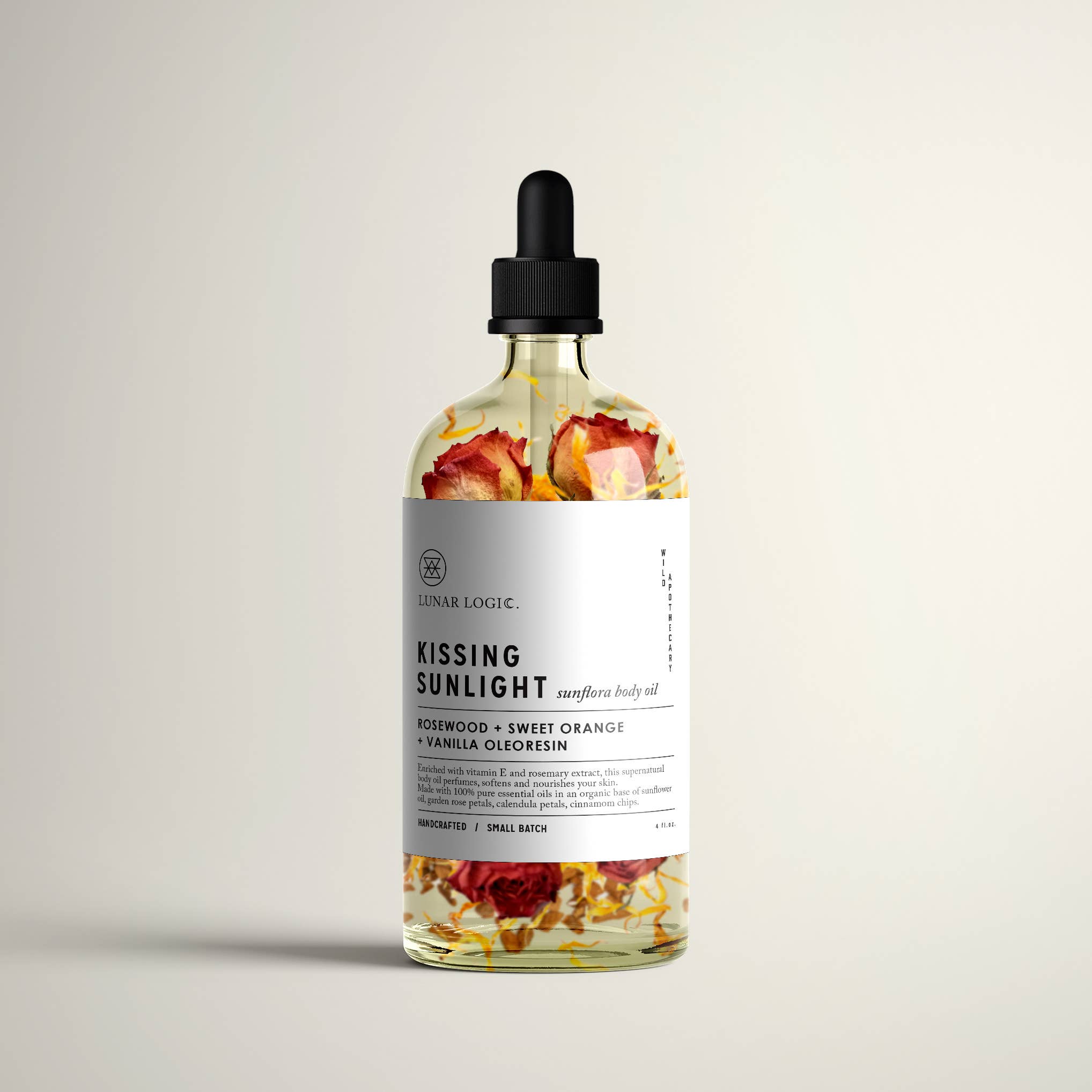 Lunar Logic Wild Apothecary - Vente Huile pour le bain/corps - Huile pour le corps KISSING SUNLIGHT/Sunflora