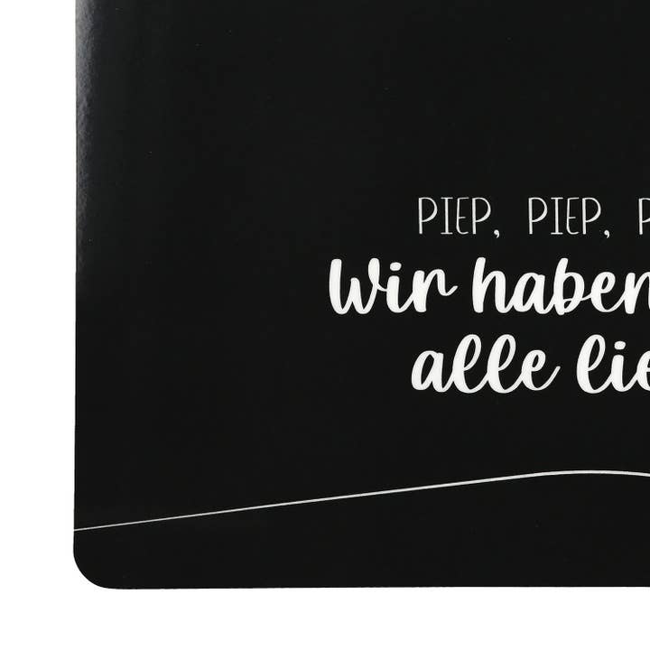 black Rectangular board Piep, Piep, Piep black, pack of 6 for wholesale on Faire3