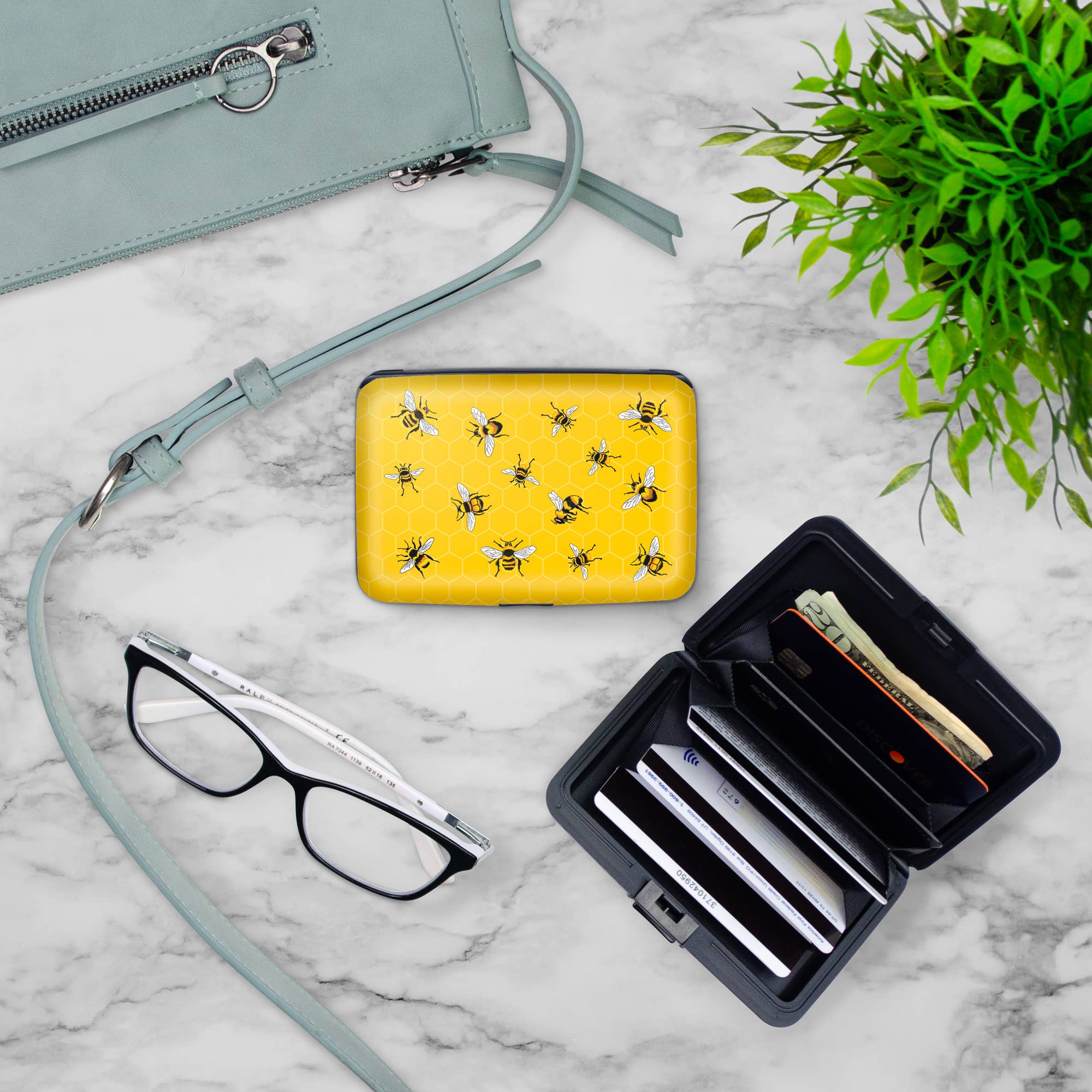 Monarque - Wholesale Wallet - Women's - Mary Lake Thompson Bees - Armored Wallet3