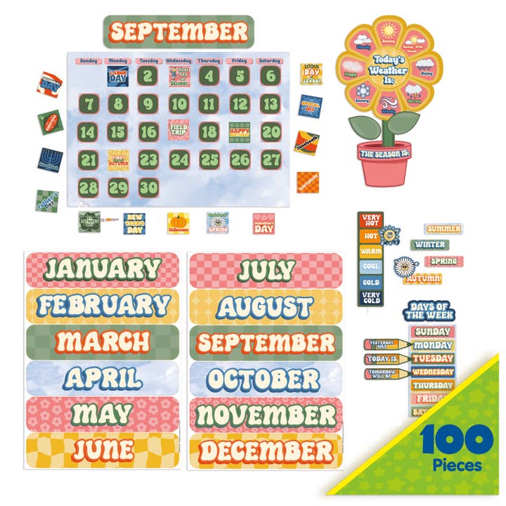 S'Cool Era Calendar Bulletin Board Set for wholesale by Eureka School Products