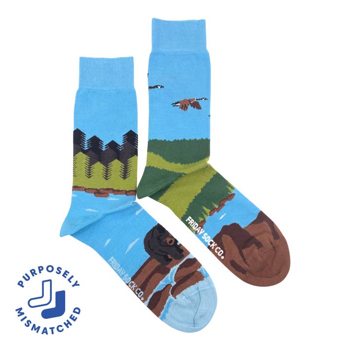 Chaussettes Paysage Canadien Bouclier Canadien pour Hommes pour la vente par Friday Sock Co.