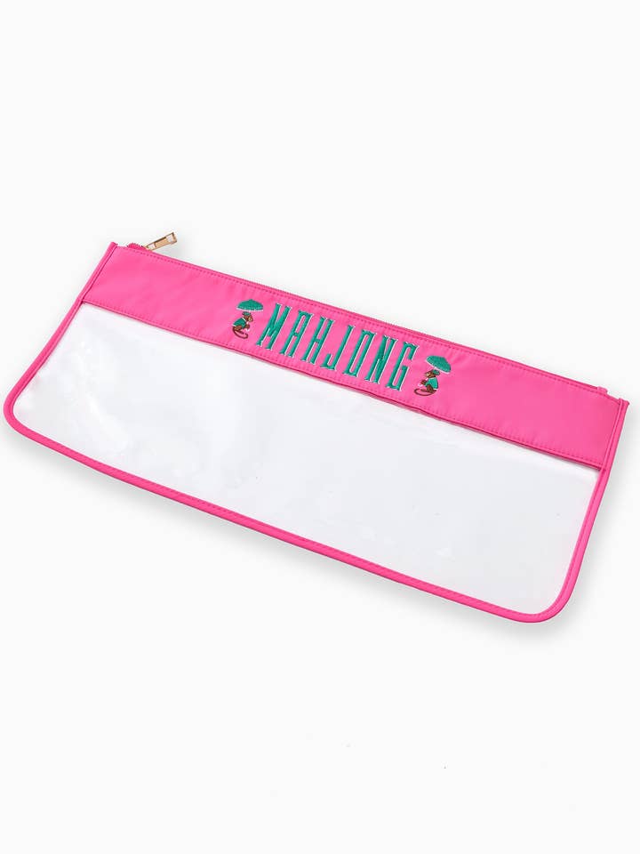 Pink Monkey Mahjong Bag for wholesale by Oh My Mahjong