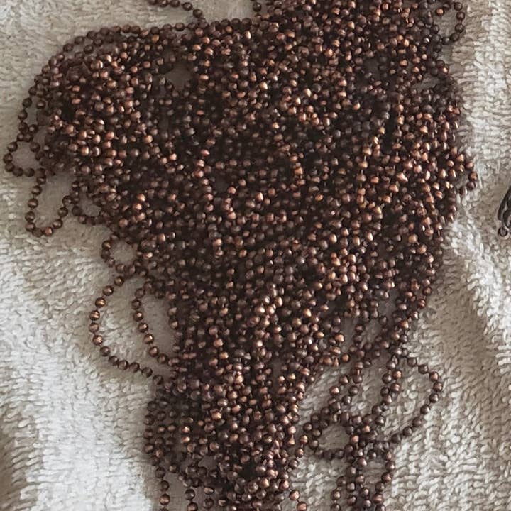 1 chaîne à billes en cuivre pour la vente par Mother Of Metal