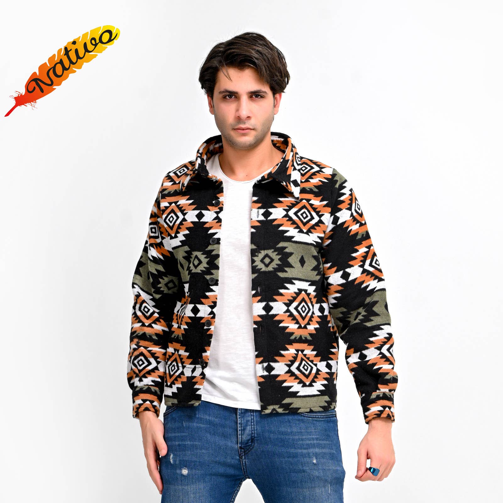 Nativo - Wholesale Button Down Shirt - Men's - Sweater shirt2