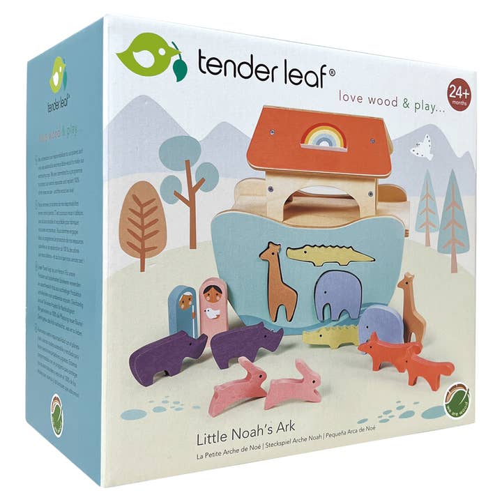 ThreadBear Design UK/EU – wholesale Wood toy – Child – Tender Leaf Toys' Little Noah's Ark Wood Toy for Kids