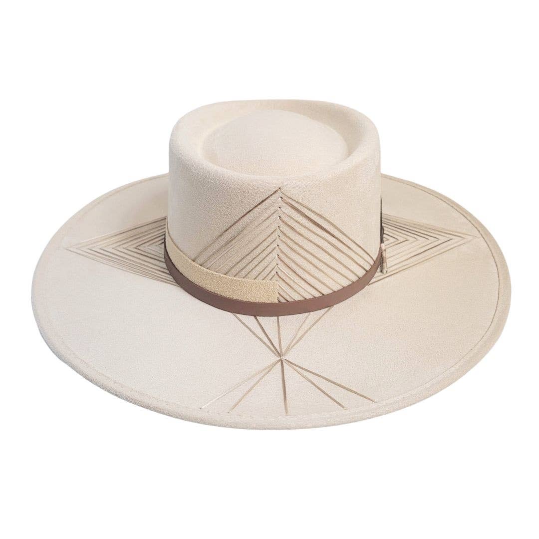 Beige Xumal Teleskop Krone Hat for engroshandel på Faire6