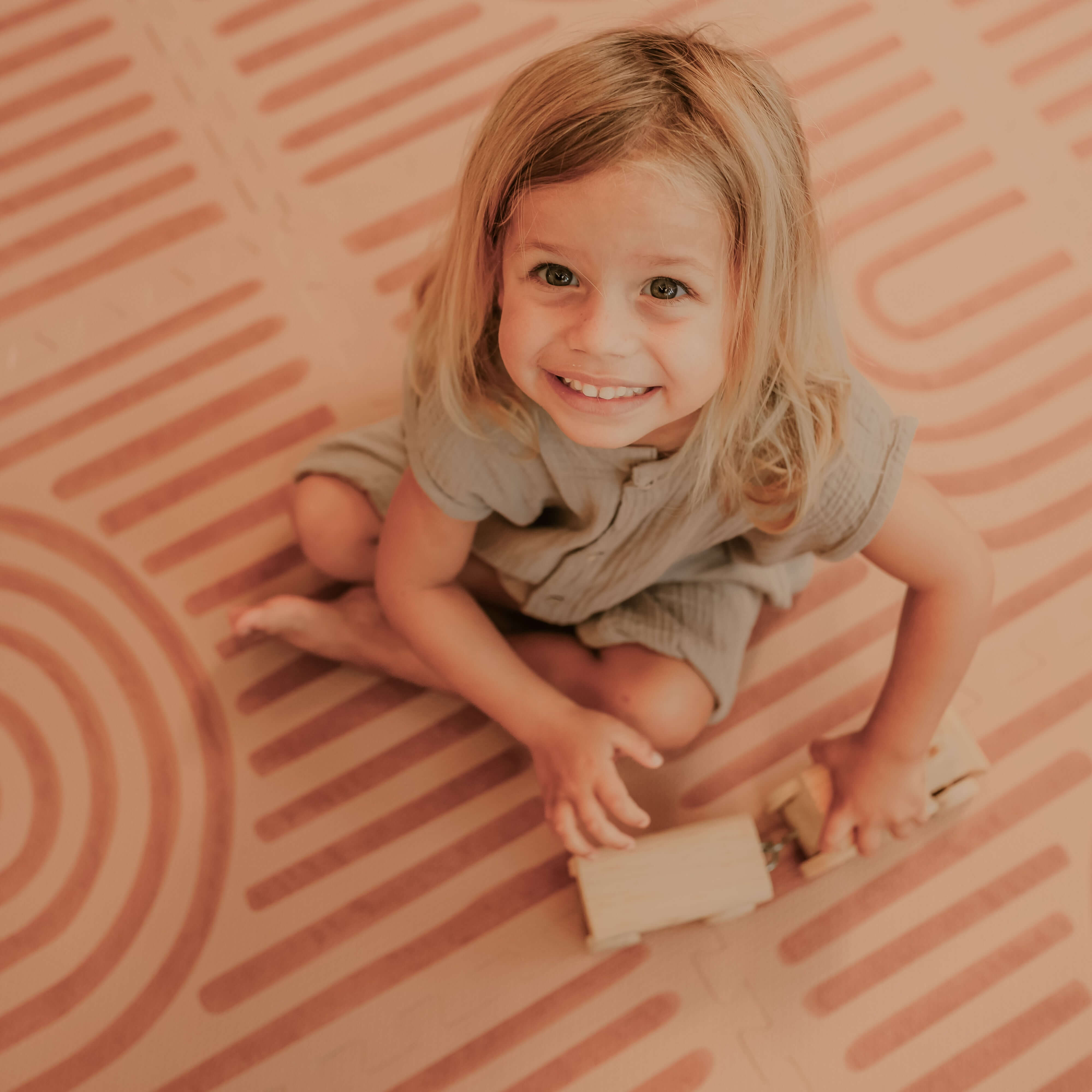 Toddlekind – wholesale Play mat – Kids & baby – Haven Playmat | Linear - Mineral3