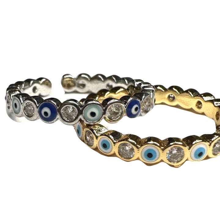 Bague diamant Evil Eye pour la vente par Lucky Aura