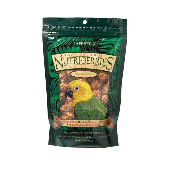 Petdropshipper - Wholesale Pet Food - Not Cat/Dog - Lafeber Company Tropical Fruit Nutri-Berries Conure Bird Food 1ea/10 oz