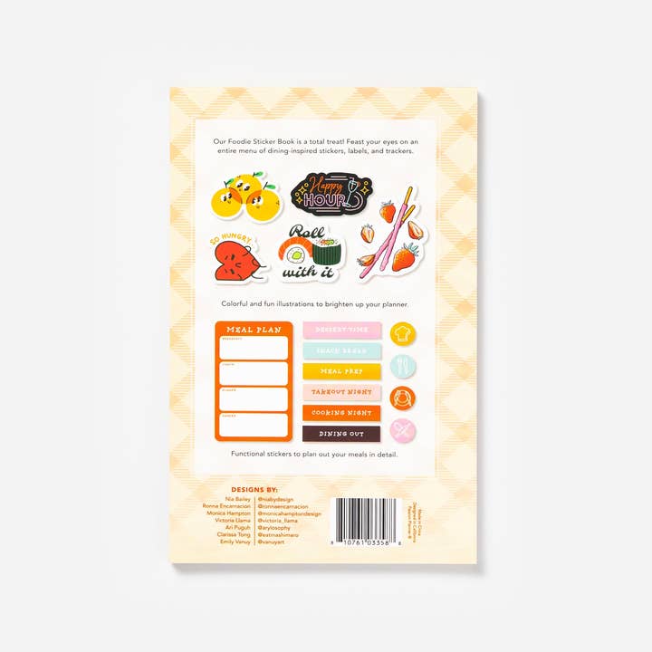 Passion Planner - Wholesale Sticker - Let's Eat! Foodie Sticker Book3