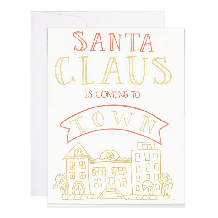 Santa Clause - Christmas Card for wholesale by 9th Letter Press