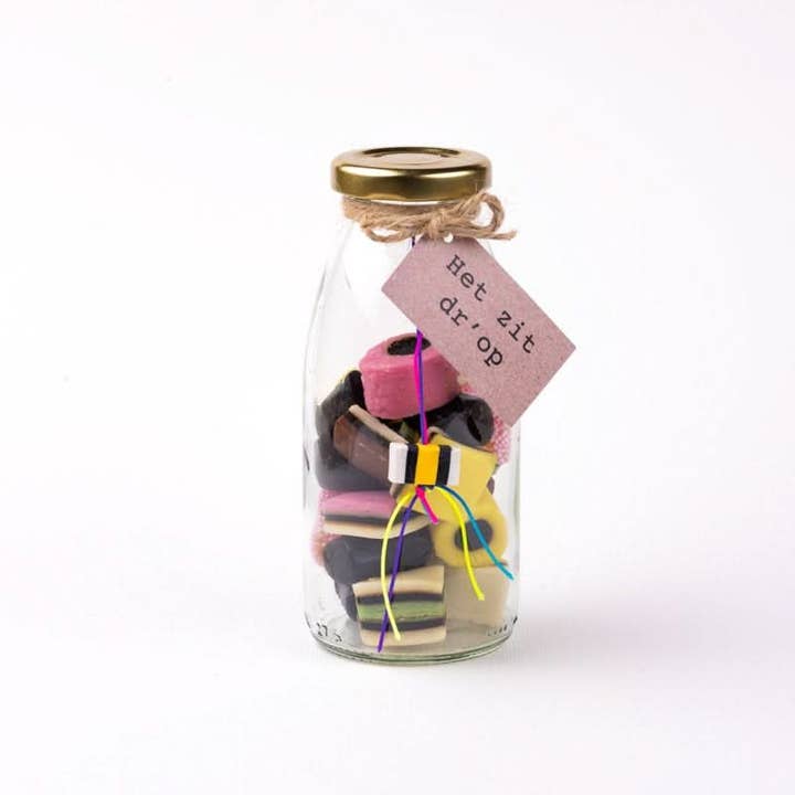 Candy jar licorice "it's licorice" for wholesale by Sidedish Cards