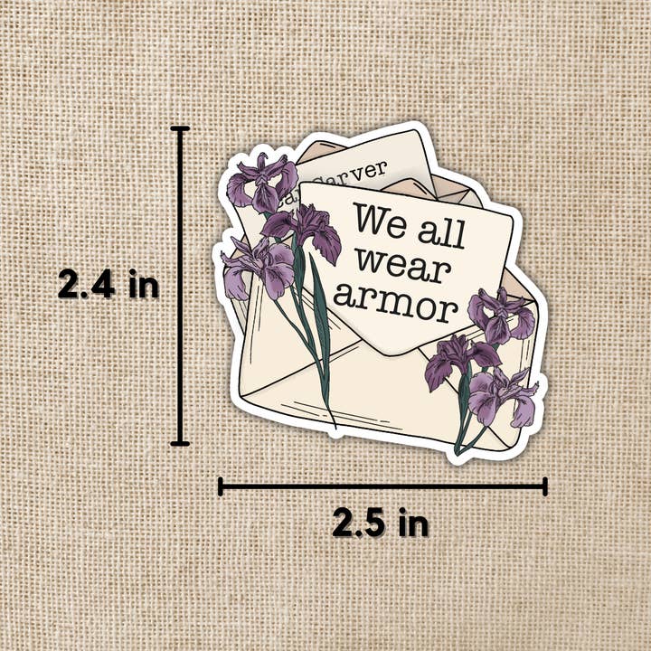 Wildly Enough - Wholesale Sticker - We All Wear Armor Sticker | Divine Rivals