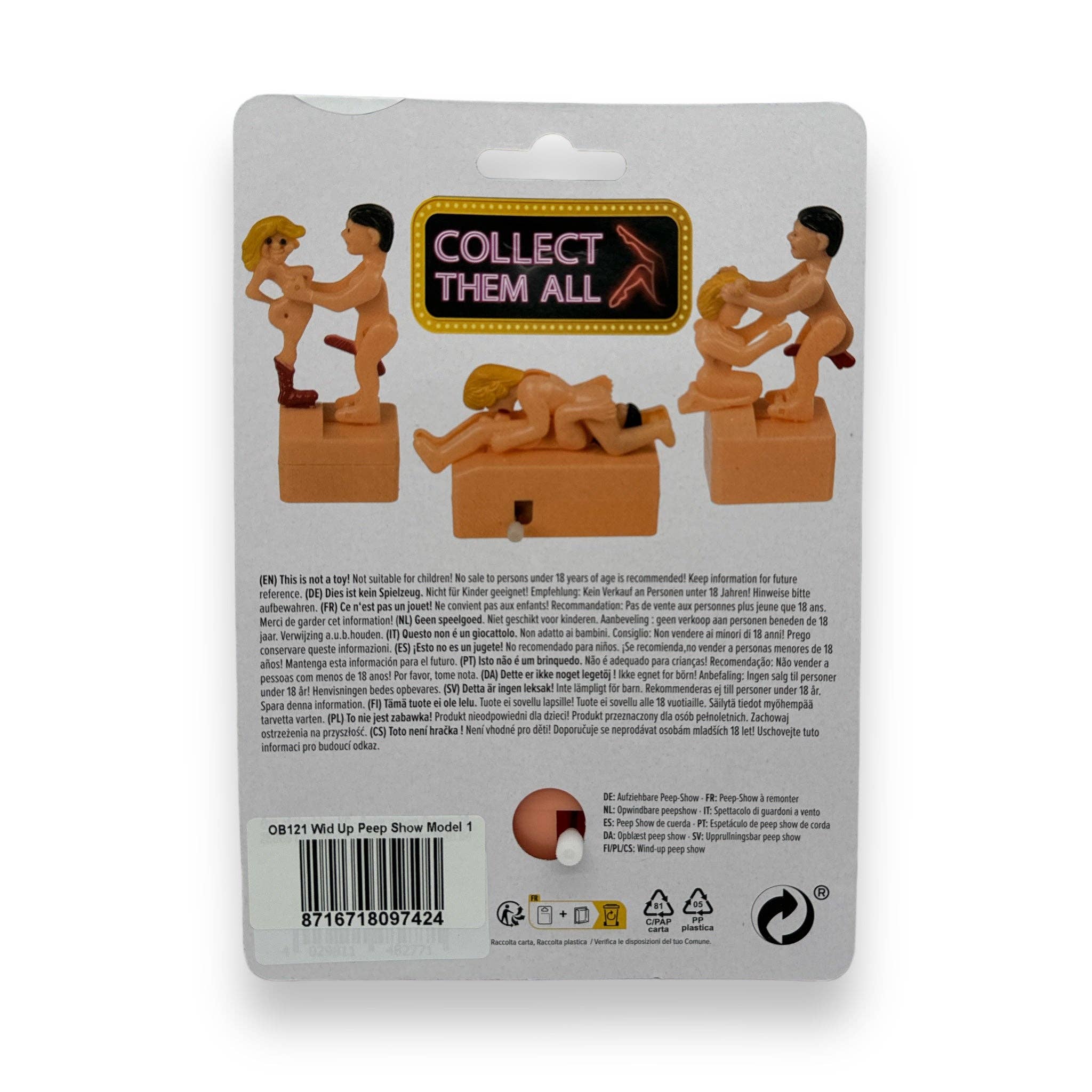 Kinky Pleasure - Wholesale Gag Gift/Novelty Gift - Kinky Pleasure - OB121 - Wind Up Peep Show - 3 Models1